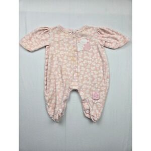 Sesame Street Muppets Baby‎ Sleeper Pink Bear Yarn Snap Footie Pajamas